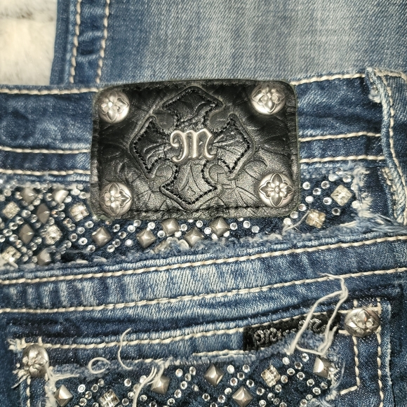 AWESOME MISS ME SIGNATURE BOOT JP7053B BLING JEANS - Picture 5 of 8